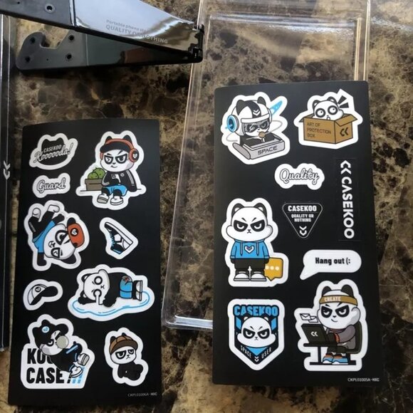 CaseKoo Apple iPhone Transparent Red Case + Portable Stand & Sticker NEW - Picture 7 of 9